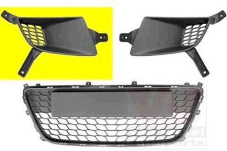 Решетка бампера переднего (заглушка) правая Van Wezel 8207592