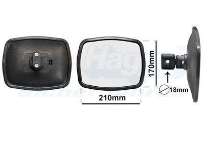 Зеркало наружное заднего вида Van Wezel 8213