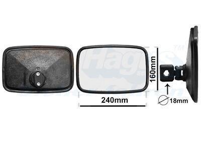 Зеркало наружное заднего вида Van Wezel 8214