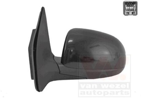 Зеркало наружное заднего вида левое Van Wezel 8238805