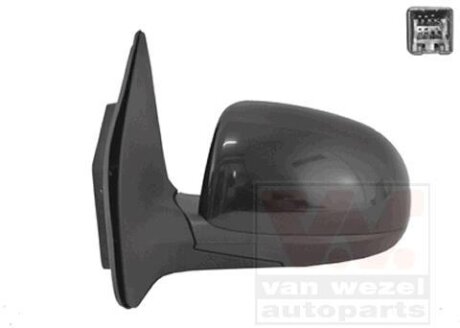 Зеркало наружное заднего вида левое Van Wezel 8238807