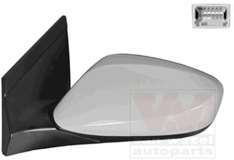 Зеркало наружное заднего вида левое Van Wezel 8244805