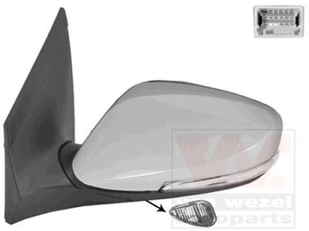 Зеркало наружное заднего вида левое Van Wezel 8244817