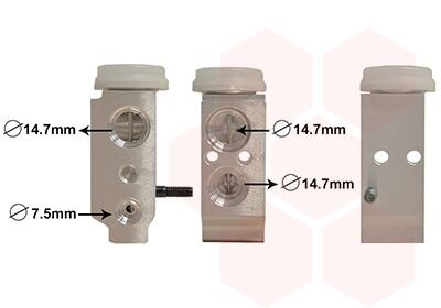 Клапан расширительный кондиционера Van Wezel 83001195