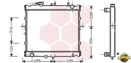 Радиатор охлаждения двигателя Van Wezel 83002022