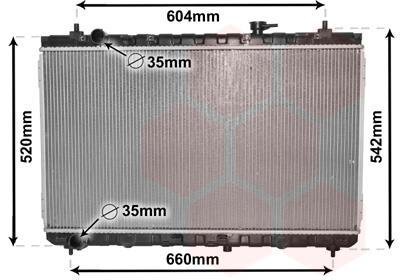 Радиатор охлаждения двигателя Van Wezel 83002183