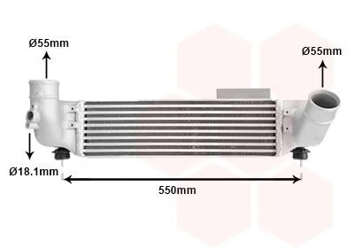 Интеркулер Van Wezel 83004209