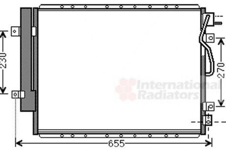 Радиатор кондиционера (Конденсатор) Van Wezel 83005123