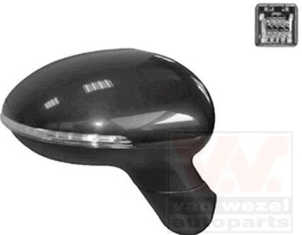 Зеркало наружное заднего вида правое Van Wezel 8323818