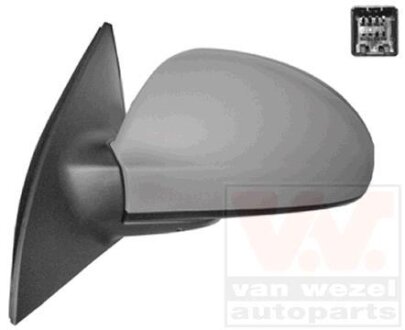 Зеркало наружное заднего вида левое Van Wezel 8353817