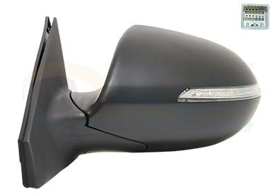 Зеркало наружное заднего вида левое Van Wezel 8383827