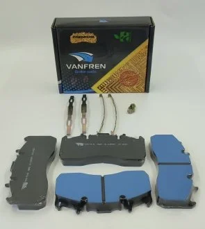 29173 Комплект тормозных колодок с претирочным покрытием RVI VANFREN PREMIUM 729173-N