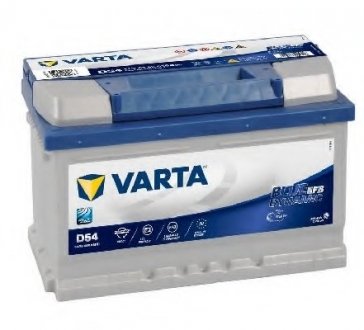 Акумуляторна батарея 65Ah/650A (278x175x175/+R/B13) (Start-Stop EFB) Blue Dynamic D54 VARTA 565500065 D842