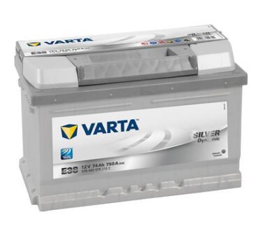 Аккумулятор Silver Dynamic 12В 74Ач 750А(EN) R+ VARTA 5744020753162