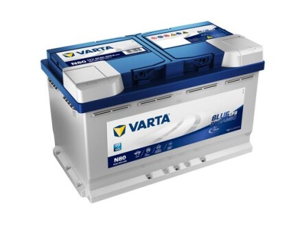 Аккумулятор Blue Dynamic EFB 12В 80Ач 800А(EN) R+ VARTA 580500080D842