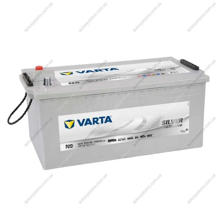 Акумулятор 225AH1150P PROmotive Silver N9 Гарантія 12-місяців при продажі 2шт VARTA 725103115 (фото 1)