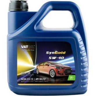 Моторное масло SynGold 5W-40, 4л VATOIL 50011