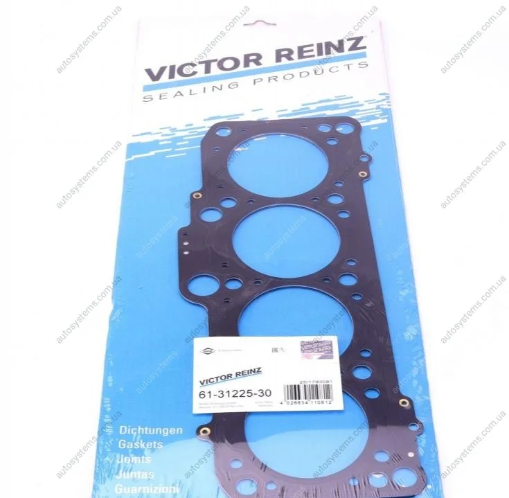 Прокладка ГБЦ VW Caddy II 1.9D, Ø81,00mm, 1.53mm, 1 метка VICTOR REINZ 61-31225-30 (фото 1)