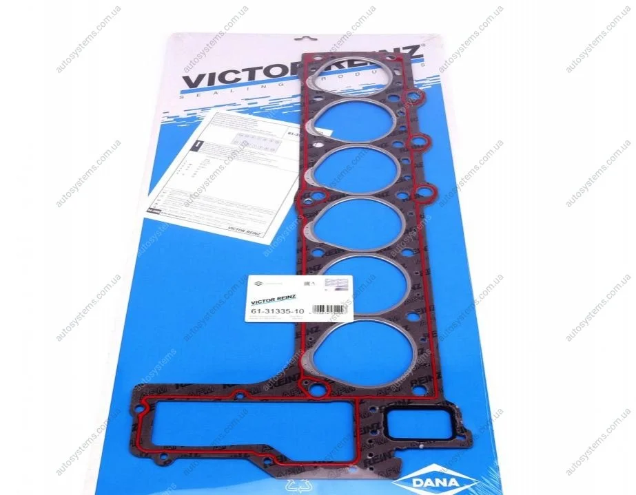 Прокладка ГБЦ BMW 3/5/7 M51 D25/Opel Omega B 2.5 TD 91-03 (3 метки) (1.87mm) Ø80,00mm VICTOR REINZ 61-31335-10 (фото 1)