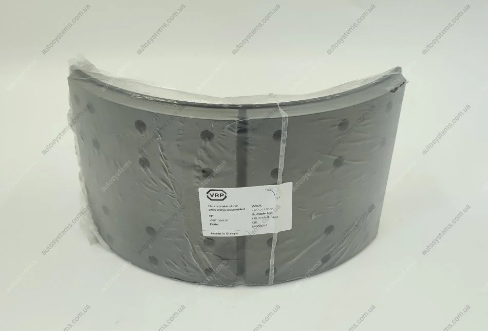M006093 Колодка гальмівна в зборі з накладками STD 419x203 VRP VRP13093K (фото 1)