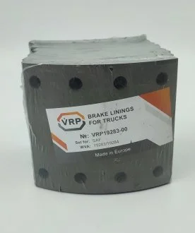 19283/19284 Комплект тормозных накладок, барабанные (стандартные) SAF VRP VRP19283-00