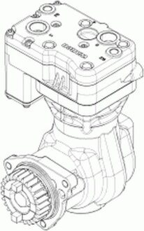 Компрессор пневмосистемы Wabco 912 116 000 0