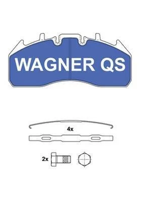 Колодки гальмівні(комплект на вісь) WAGNER 2917404950 (фото 1)