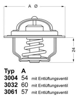 Термостат WAHLER 3004.74