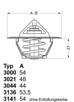 Термостат WAHLER 3021.92D50