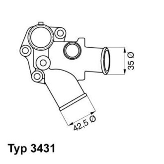 Термостат WAHLER 3431.80D