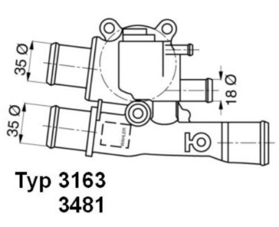 Термостат WAHLER 3481.88D