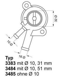 Термостат WAHLER 3484.87D