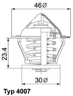 Термостат WAHLER 4007.80D