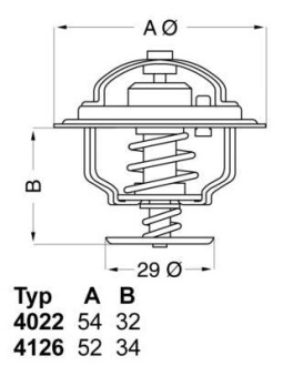 Термостат WAHLER 4022.82D