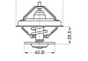 Термостат MB OM 440/442/446 70- (71°C) WAHLER 4105.71D (фото 2)
