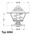 Термостат Seat Toledo/VW Golf II/III 1.0-2.0 -99 WAHLER 4264.84D (фото 2)
