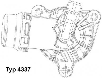 Термостат BMW 3 (E46) 1.6/1.8i (N42/N46)/(E90) 2.0i (N45/N46) 02-12 (105°C) WAHLER 4337.105D