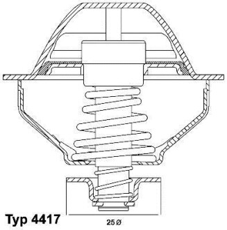 Термостат WAHLER 4417.81D