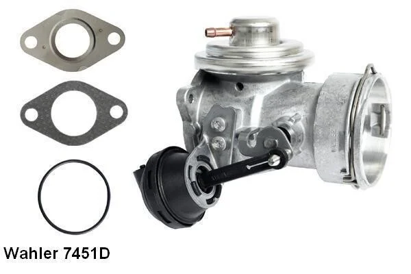 Клапан EGR VW Caddy 1.9TDI 77KW 03- WAHLER 7451D (фото 1)