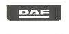 Бризковик з написом DAF 190x650mm Чорний випуклий 3D 1шт WINGMAX DF-097 (фото 1)