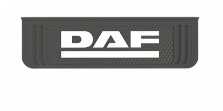 Бризковик з написом DAF 190x650mm Чорний випуклий 3D 1шт WINGMAX DF-097