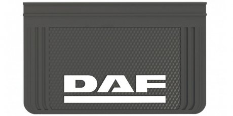 Брызговик с надписью DAF 650x400mm черный выпуклый 3D 1шт WINGMAX DF-098 (фото 1)