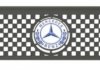 Бризковик з написом MERCEDES 650x190mm Чорний випуклий 3D LOGO 1 шт WINGMAX MB-074 (фото 1)