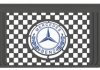 Бризковик з написом MERCEDES 650x360mm Чорний випуклий LOGO 3D 1шт WINGMAX MB-076 (фото 1)