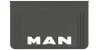 Брызговик с надписью MAN 650x400mm Черный выпуклый 3D 1шт WINGMAX MN-105 (фото 1)
