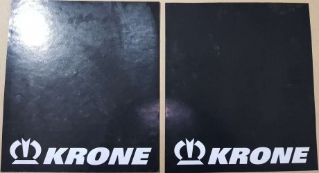 Бризковик з написом KRONE 450x400 (комплект 2шт))) L/P WINGMAX UN420-034