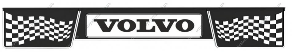 Брызговик прицепной 350 x2400 VOLVO 3D LONG VEHICLE BW (из трех частей) WINGMAX UN420-113 (фото 1)