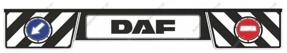 Бризковик причепний 350 x2400 DAF 3D LONG VEHICLE (з трьох частин стрілка) WINGMAX UN420-114 (фото 1)