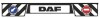 Брызговик прицепной 350 x2400 DAF 3D LONG VEHICLE (из трех частей стрелка) WINGMAX UN420-114 (фото 1)