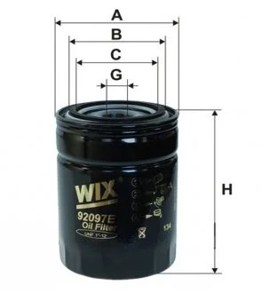 Фильтр масляний WIX FILTERS 92097E